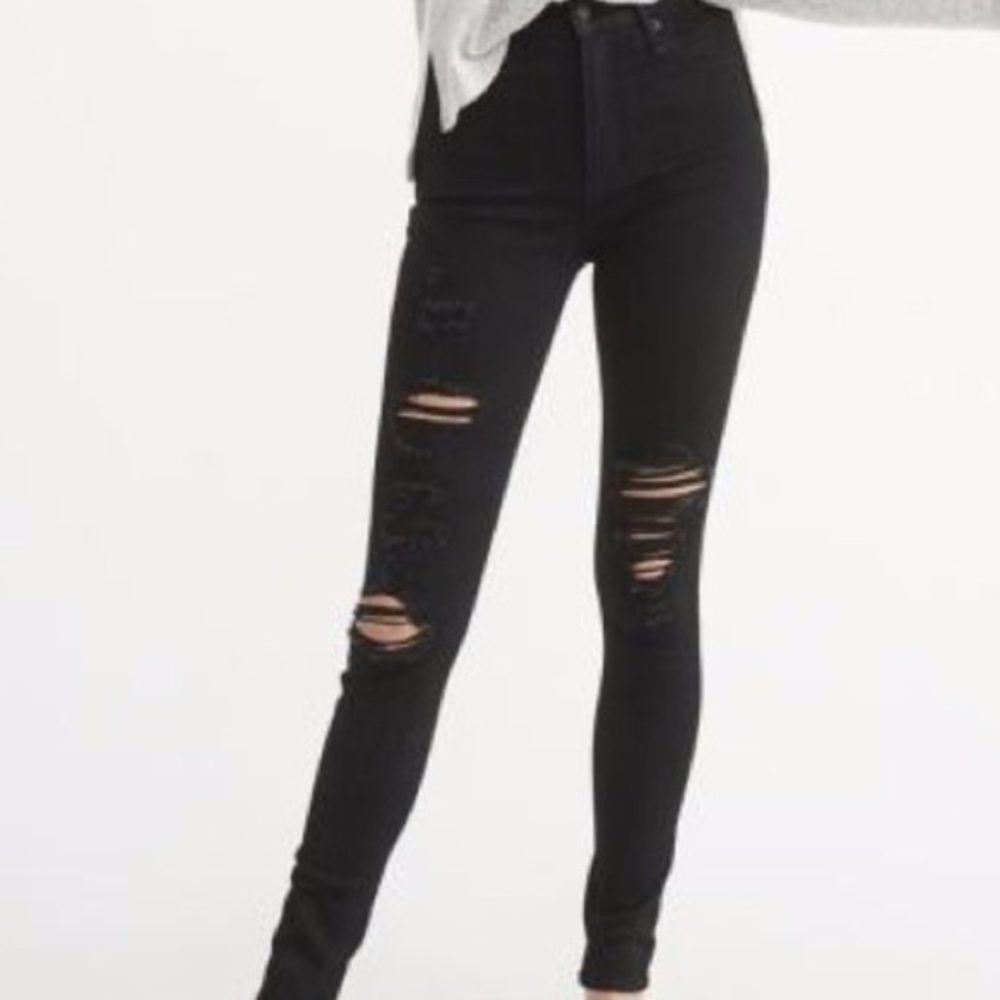 Black Abercrombie skinny jeans